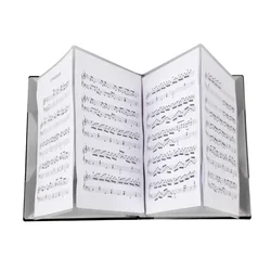 Flatsons FB-02 Music Clip Score Holder A4 Size Paper Sheet Document File Organizer Folder 20 Pockets for Guitar Piano Violin