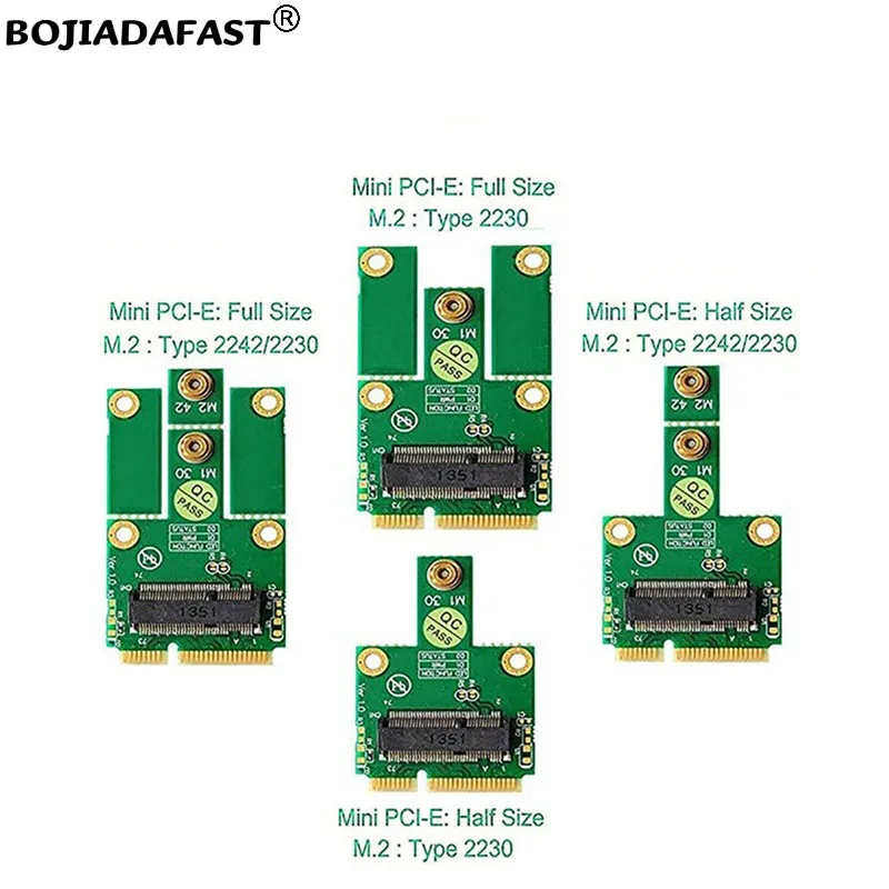 واجهة PCI-E MPCIe صغيرة إلى بطاقة مهايئ لاسلكي M.2 NGFF B-Key لوحدة WWAN 3G 4G LTE مودم GSM