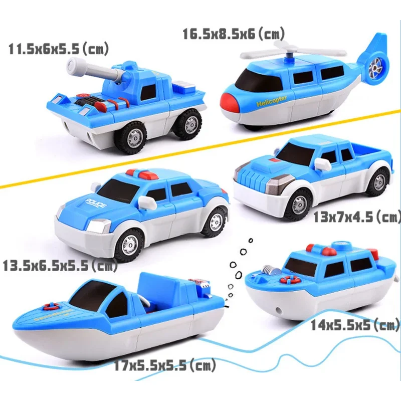 TOPMAYA Magnetisches Spielzeugauto für Marine, Armee und Luft, zusammenbaubares Panzerspielzeug, pädagogisches und vielseitiges modulares Spielzeug