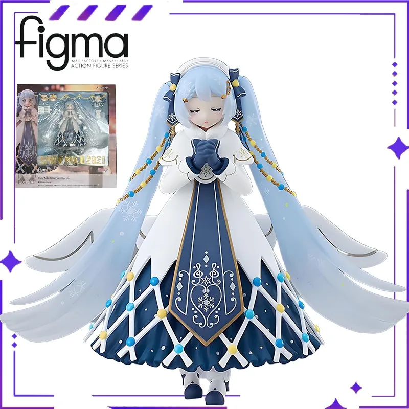 

New Spot Figma Original Genuine Figma Series Hatsune Miku Snow Future Movable Model Toy Collection Gift for Friends