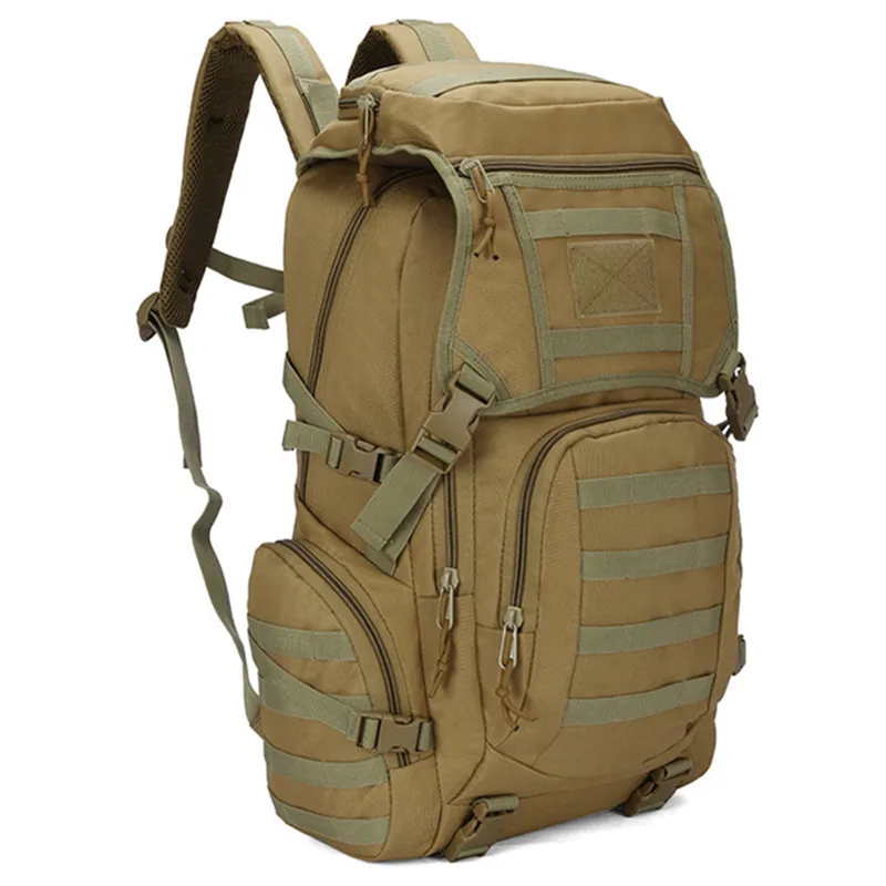 2024 New Outdoor Sports Camouflage Backpack Fan Mountaineering Hiking Backpack Double Shoulder Backpack