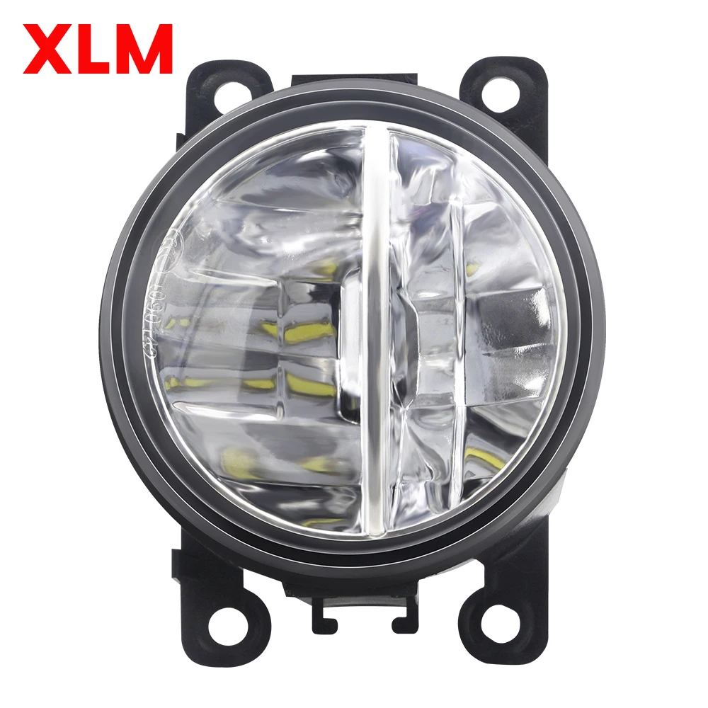 2 Pcs 30W H11 Car Front Bumper Fog Light Assembly 6000LM LED Fog Daytime Running Lamp DRL For Peugeot 4008 2012-2017