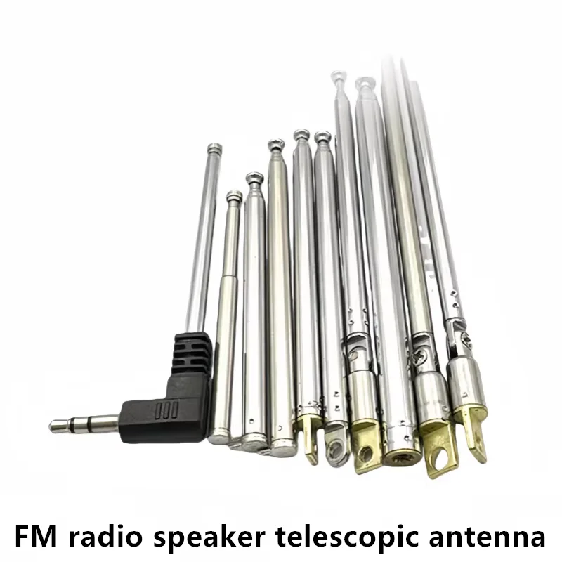 1Pcs/lot FM Radio Sound Pull-Rod Telescopic Antenna BNC7-114 Signal Gain Gimbal Extension Antenna