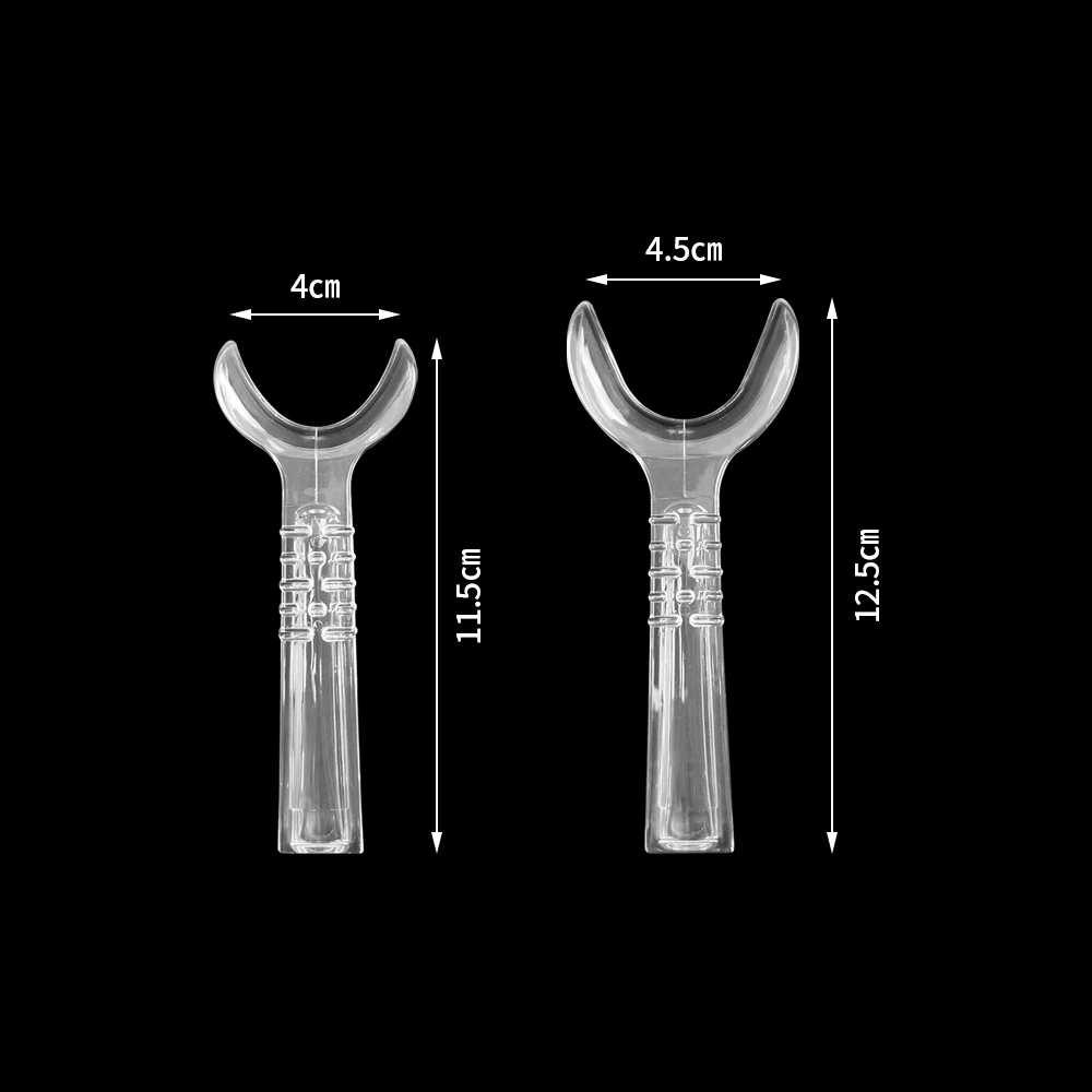 2Pcs Plastic Luxury Dental Mouth Opener T Shape Oral Gag Dentistry Orthodontic Tool Intraoral Cheek Lip Retractor Mouth Spreader