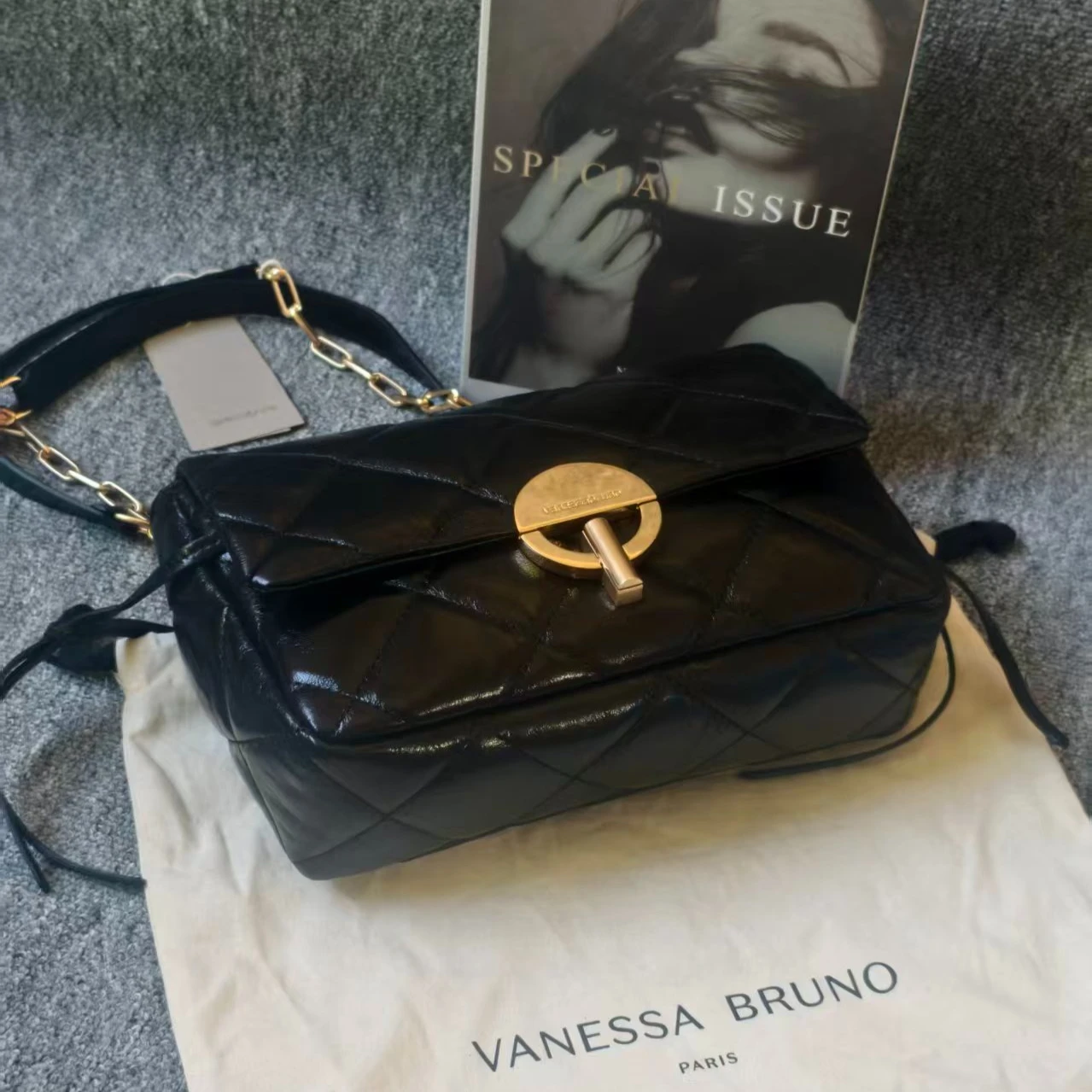 Desinger New Vanes Paris Logo Hot Women Leather Messenger Handbag Chain Bruno Crossbody Bag High Quality Shoulder Purses Bag