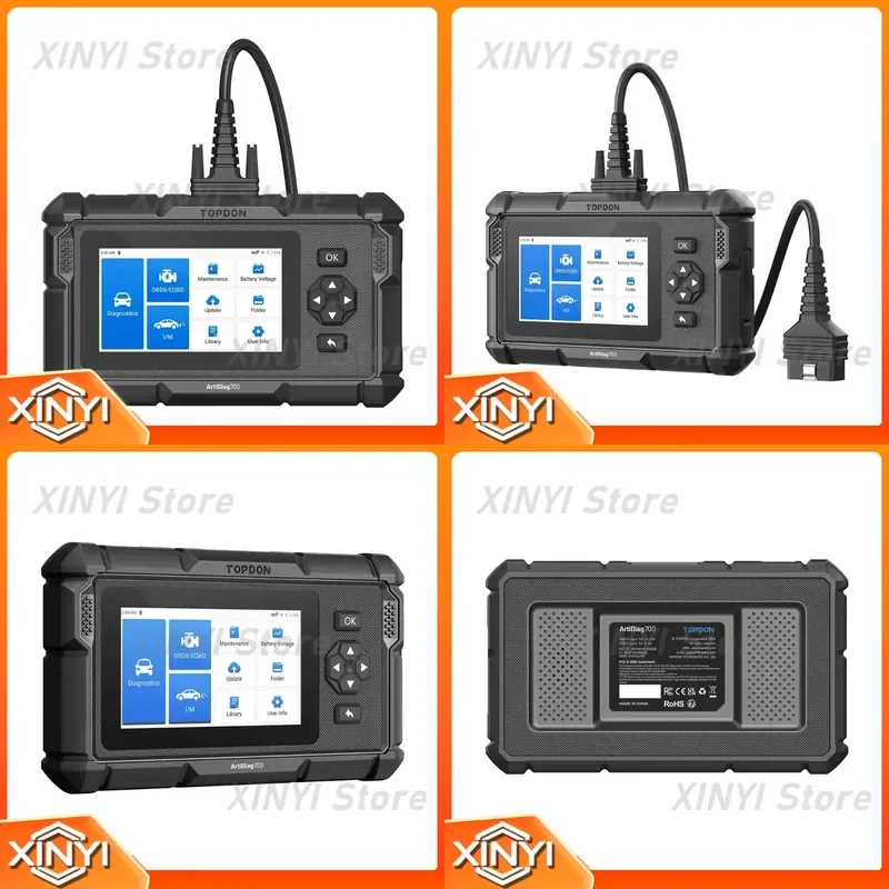 Professional OBD2 Automotive Diagnostic Scanner Tool for Car Maintenance Support 15 Critical Functions OBD II Scanner for