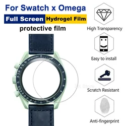 2PCS HD TPU Hydrogel Watch Protective Films Watch Screen Protector for MoonSwatch for Omega for Swatch Soft Clear Scratch Proof