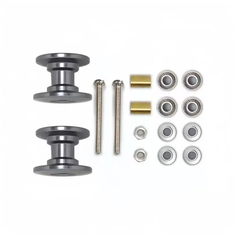 2Pcs RC 4WD Accessories - Suitable for Tamiya 94945 13-12mm Lightweight Two Guide Wheels view 5
