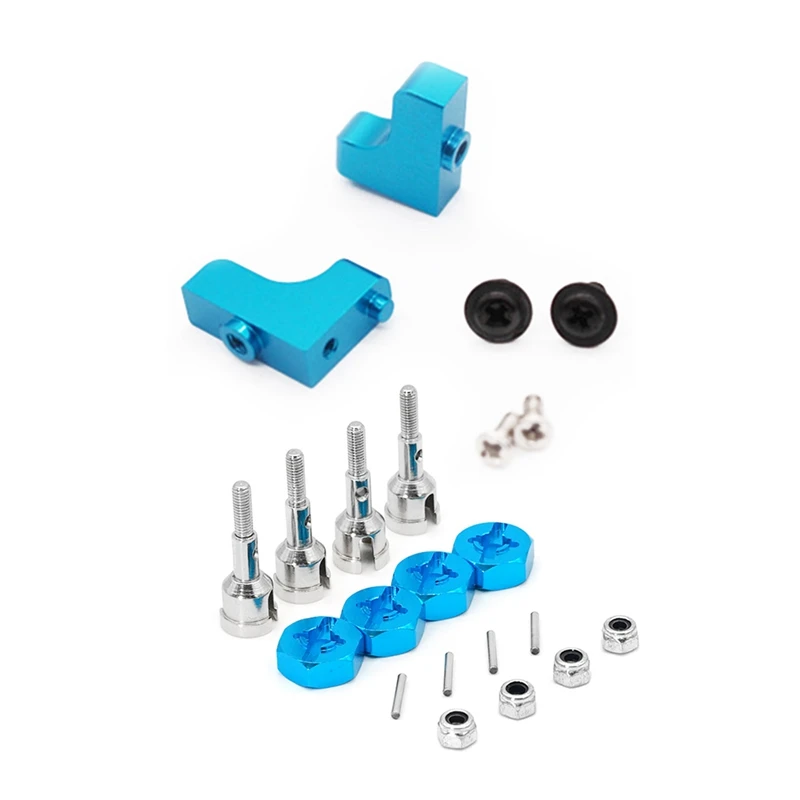 

Hot Sale Servo Seat 1/18 For Wltoys A949 A959-B A969-B Blue & Wheel Conversion Set Axle & 12Mm Hex Dive Hub Turn 1/10 On Road