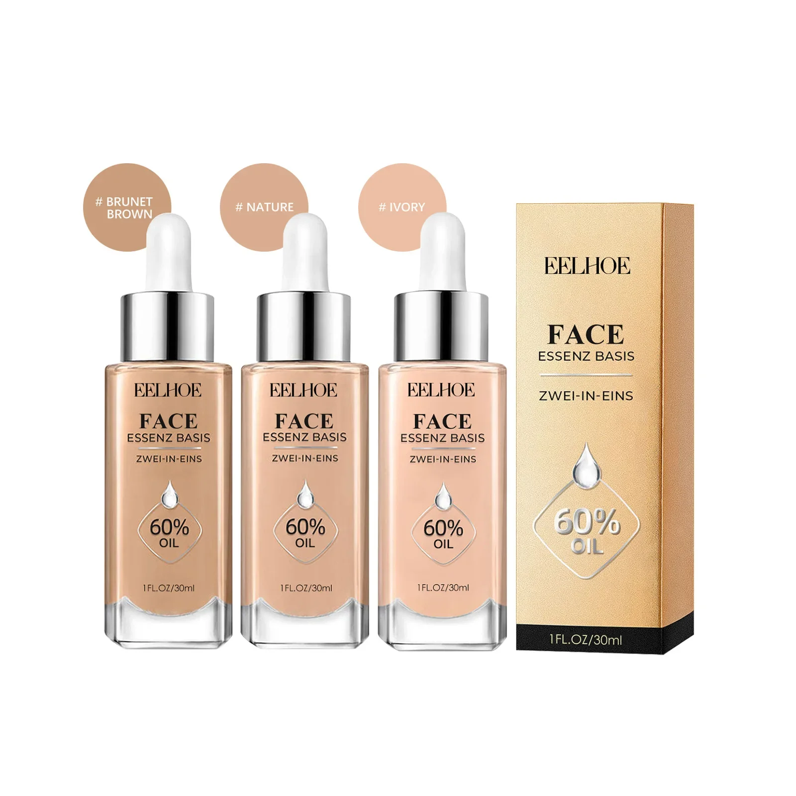 Hot Facial Delicate Foundation Skin Concealer Long-lasting Sweatproof Hydrating Translucent Brightening Complexion Beauty Makeup