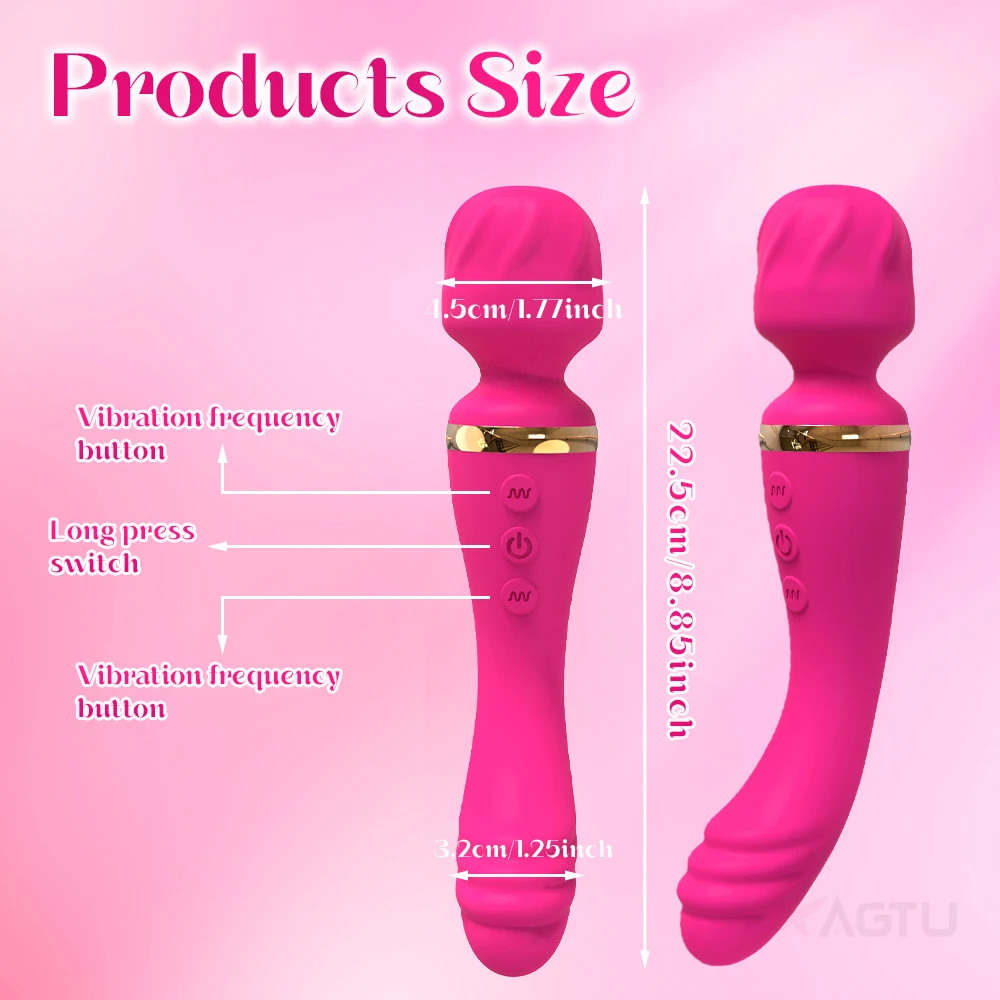 AV Magic Wand Massage G-spot Vibrator Clitoral Stimulator Female Masturbation Dildos Vibrator for Women Rechargeable