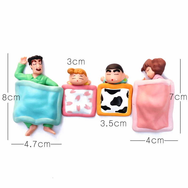 Crayon Shin-chan 4‑Piece PVC Figure Set image