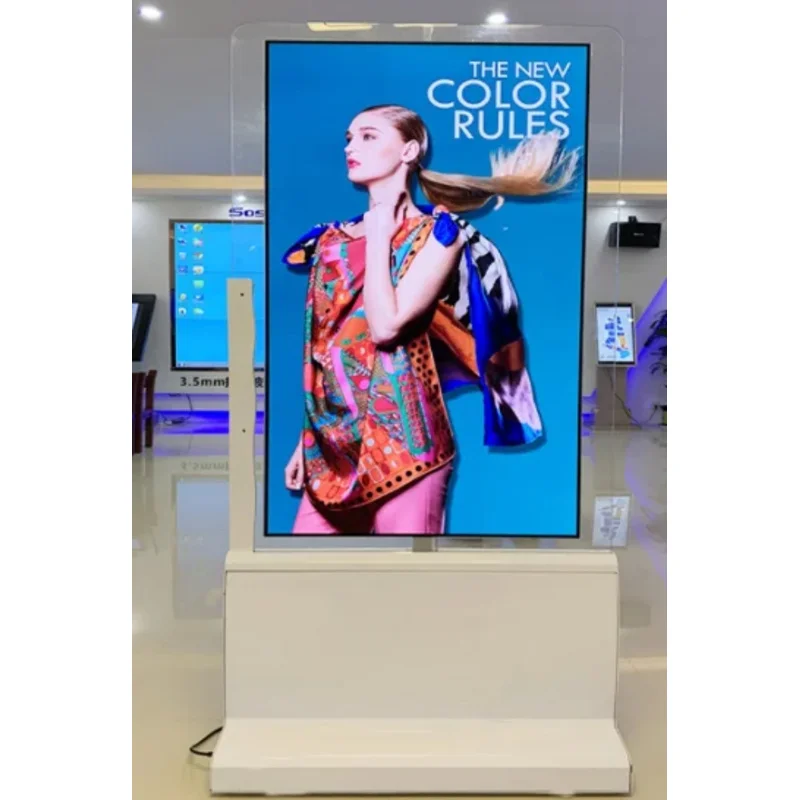 Capacitive touch OLED double-sided transparent advertising machine 55-inch OLED LCD transparent display