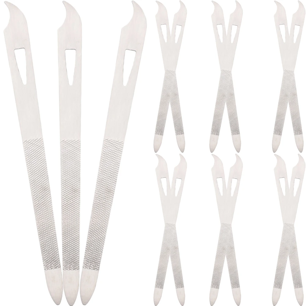 15個のマニキュアファイルセット 高品質合金ネイルバッファーで滑らかな爪磨きとエッジトリミングが可能 家庭やサロンに最適