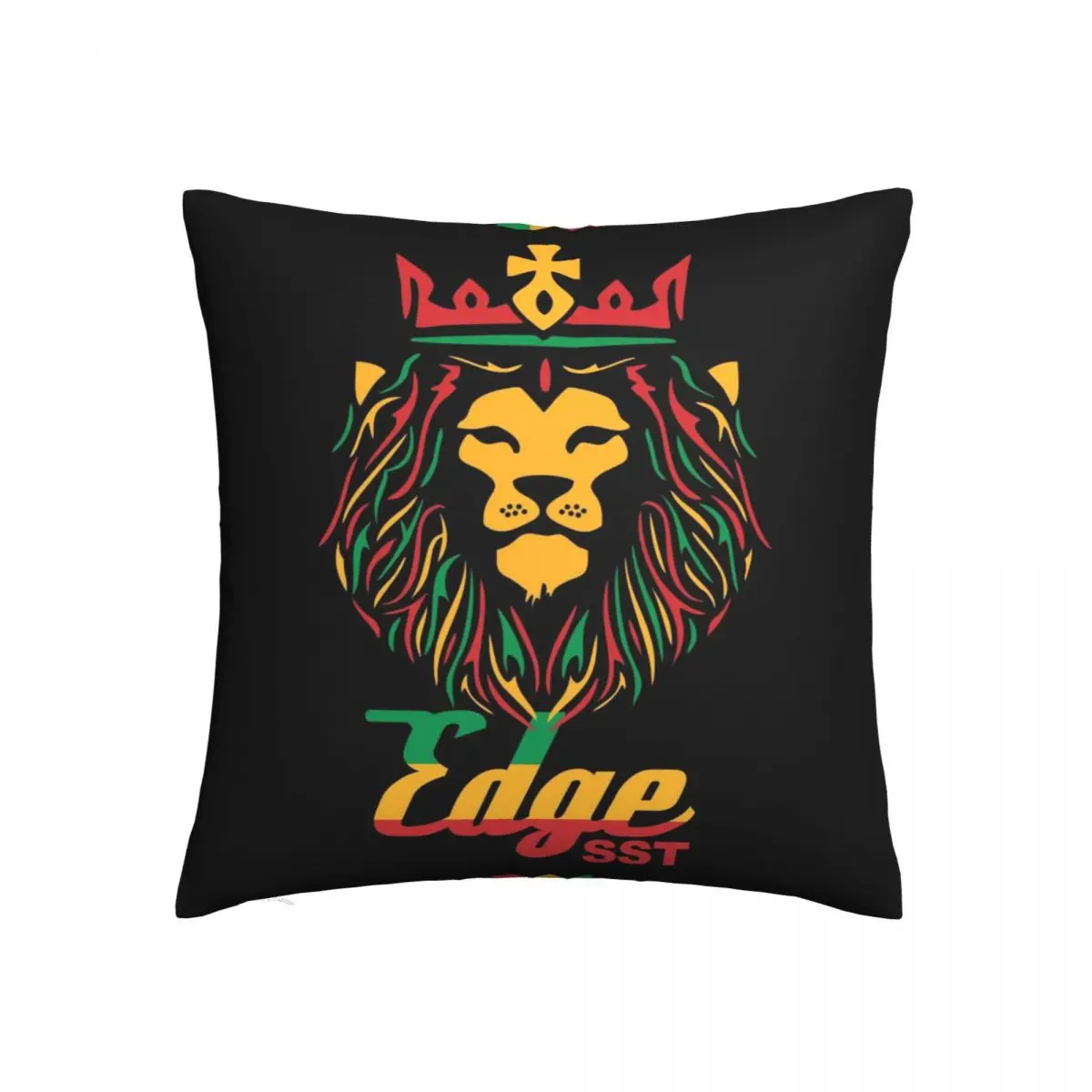 Cool Rasta Lion Of Judah Art Dreadlock Rastafari Pillowcase Printing Cushion Cover Decorative Pillow Case Cover Home Square