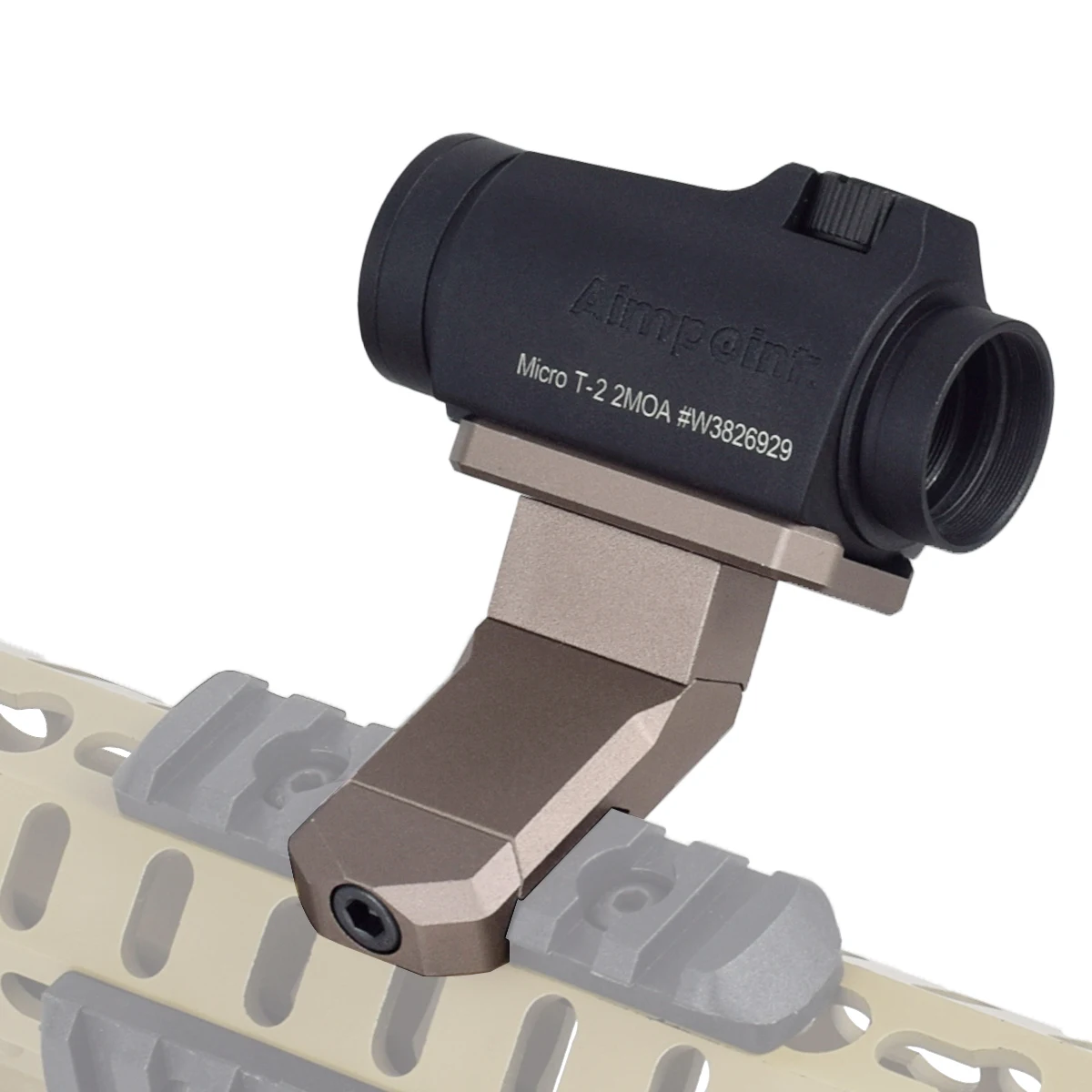 

35/45 Degrees 20mm Rail Offset Optical Side Metal Mount For T01 T02 RM Red Dot Sight Scope Base Bracket Hunting Accessories