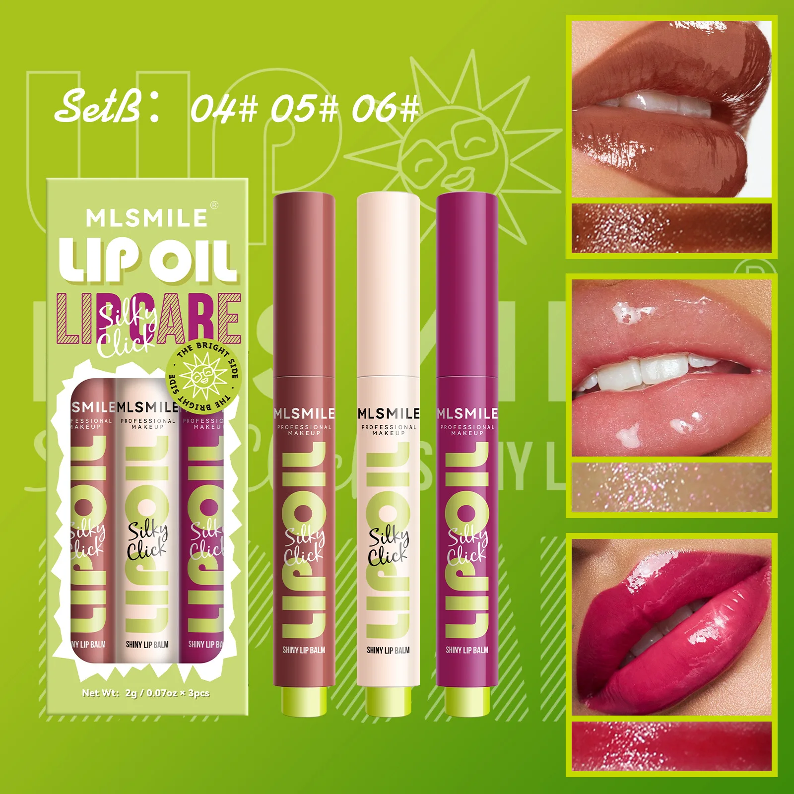 3 Stks/doos Jelly Effen Lipgloss Stick Gemakkelijke Kleur Langdurige Hydraterende Waterspiegel Natuur Tint Lipolie Lippenstift