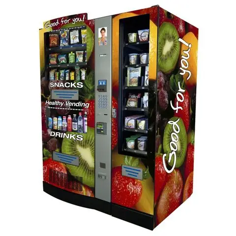 commercial vending machine coffee automatic vending machine for food snack and coffee vending machines cash coin and card