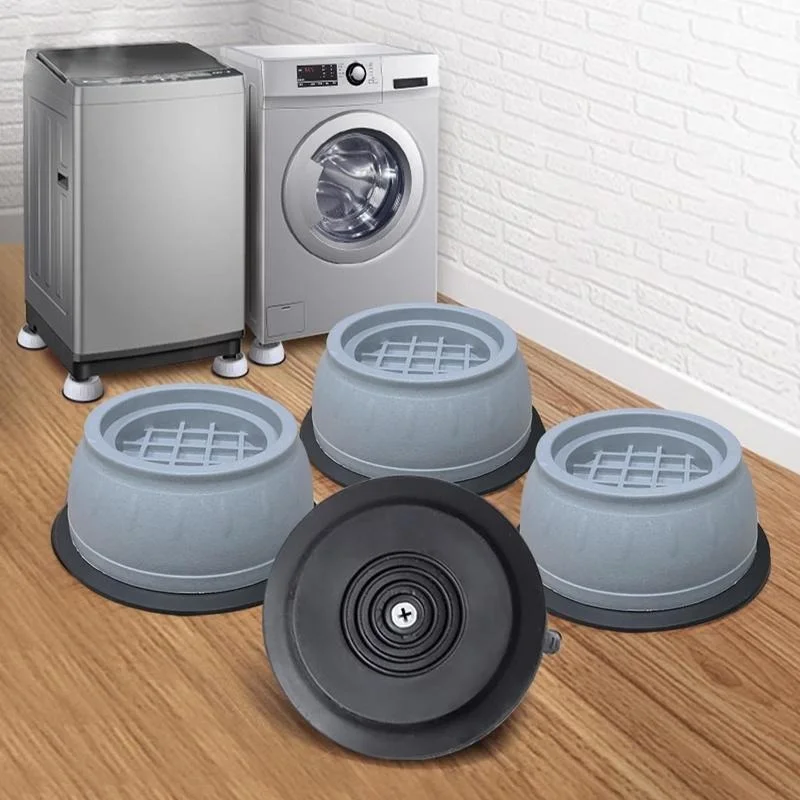 4-Pack Anti-Vibration Rubber Foot Pads Non-Slip Stoppers for Washing Machines Noise Reduction Home Improvement Part