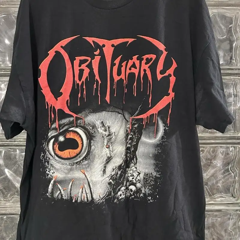 نعي تي شيرت Sz 2XL 2005 الموت المعادن كسر الأمل أكلة لحوم البشر جثة الغابة عفن #1