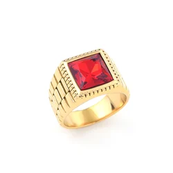 R3339 Men's High Quality 316LStainless Steel Onyx Watchband Rings Classic Fashion Trend Jewelry Product
