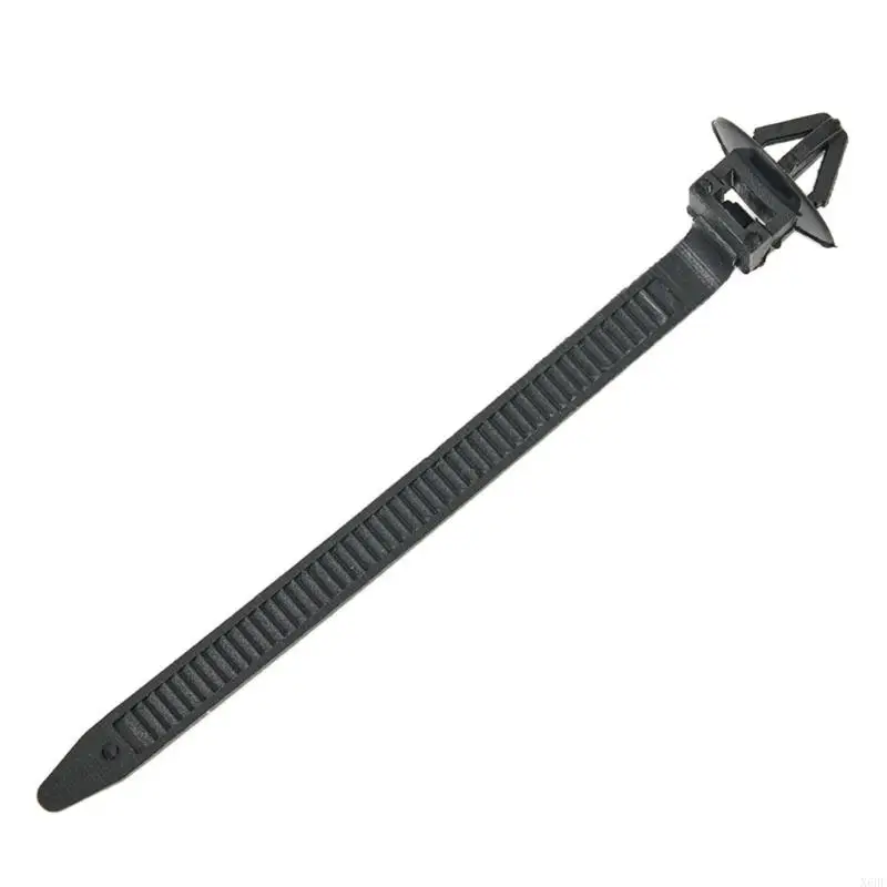 X6HF Sturdy Nylon Cable Zip Ties Cable Clips for Automotive Wire Bundling Quick Release Fasteners 80mm Long