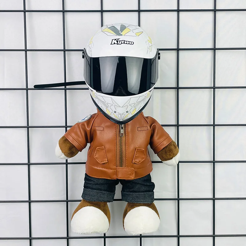 

Тысяча бумажного журавля, модель мотоциклетного шлема, подвеска для езды на мотоцикле, украшение для дома, плюшевый мини-шлем с медведем