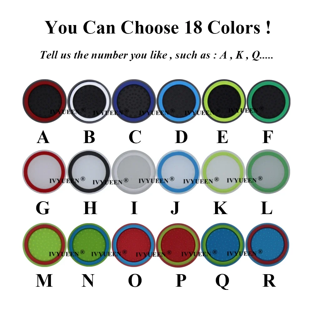 Ivyueen analógico polegar vara apertos capa para dualshock 5, 4, ps5, ps4, ps3, xbox um x s 360, 200 pcs