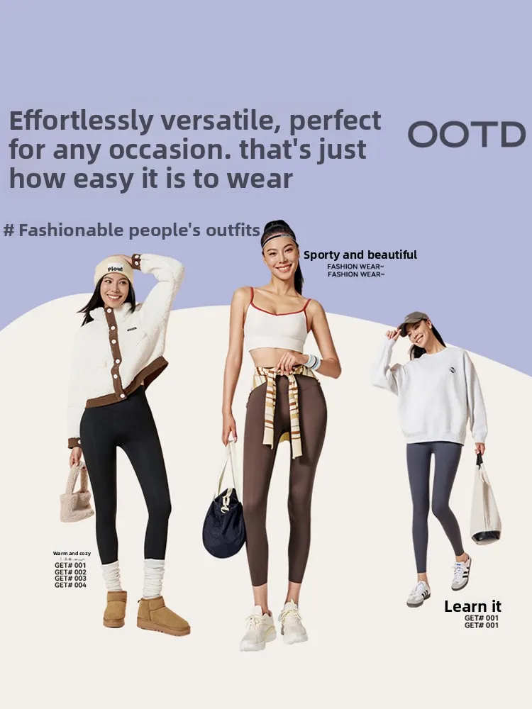 Legginsy do jogi z wysokim stanem, ocieplane, damskie spodnie zimowe, ultra ciepłe do -40 stopni Celsjusza