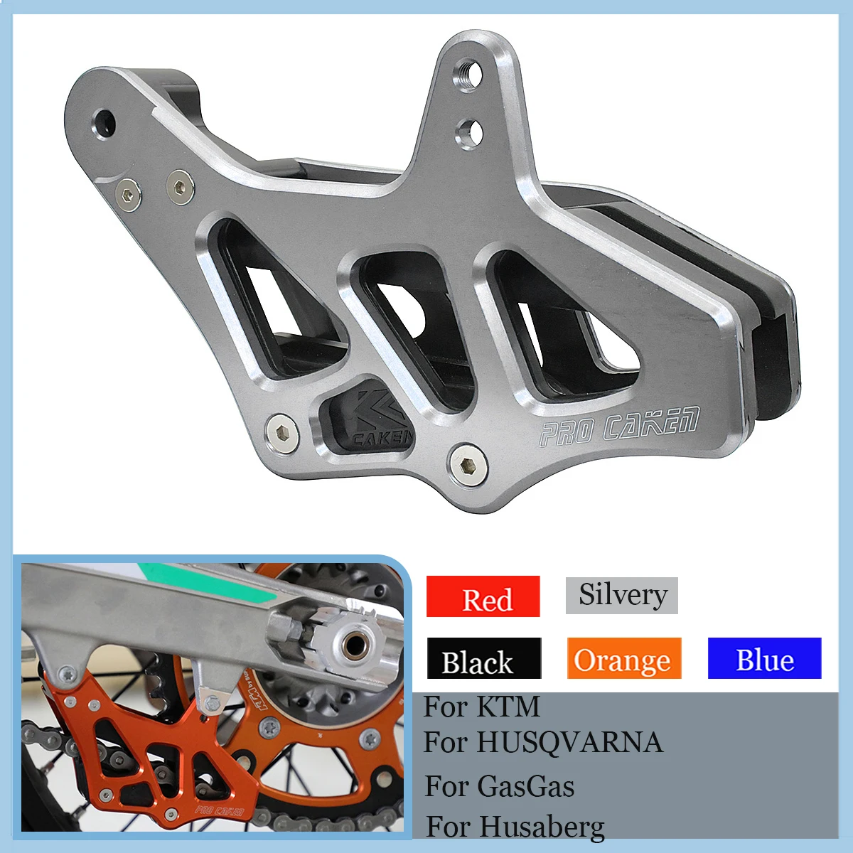 Motorcycle CNC Chain Guide Guard For KTM EXC EXCF SX SXF XCF Husqvarna TC TE FE 125-501 FREERIDE 250R 350 SMC R ABS 2008-2023