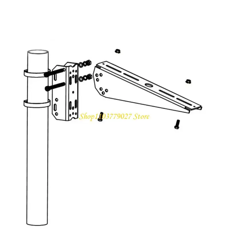 

C4DF Strong Aluminum Mixture Photovoltaic Panel Wall Mount Parenthesis Easy Arrange
