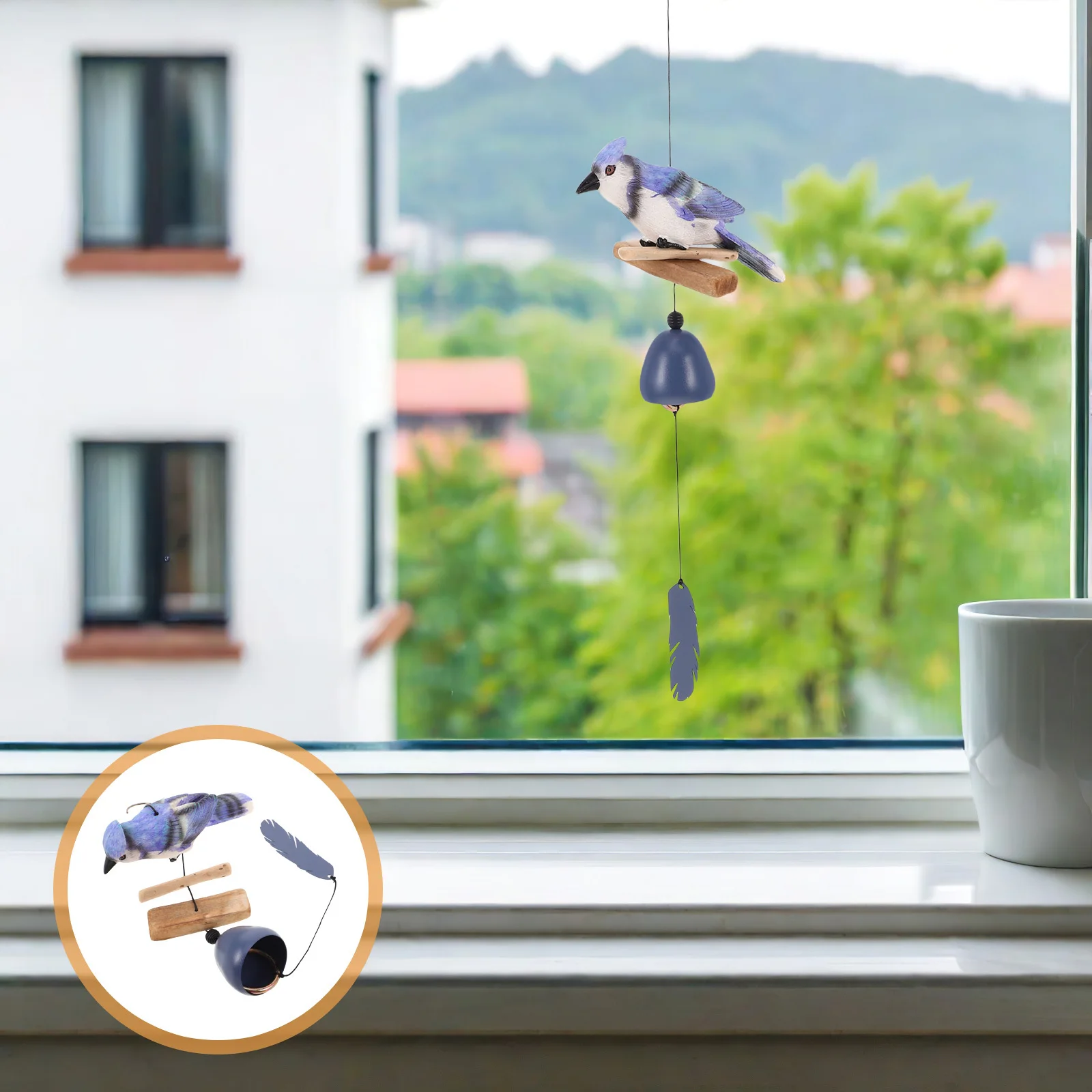 

Elegant Nordic Wind Chime Bell Hanging Decoration for Balcony Garden Patio Outdoor Decor Soothing Sound Bell Wind Chimes