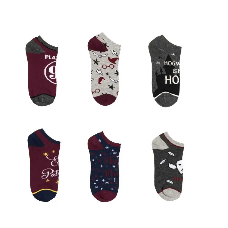 School of Witchcraft and Wizardry Harris Socks Cosplay Unisex Cartoon Printed Cotton Short Socks Boat Socks Leisure Sports Socks