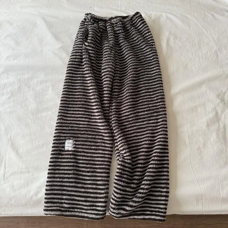 

Women's Pajama Pants Autumn and Winter Flannel Pants Women Winter Fleece Pajama with Pockets Long Plush Pants Cozy Outerwear