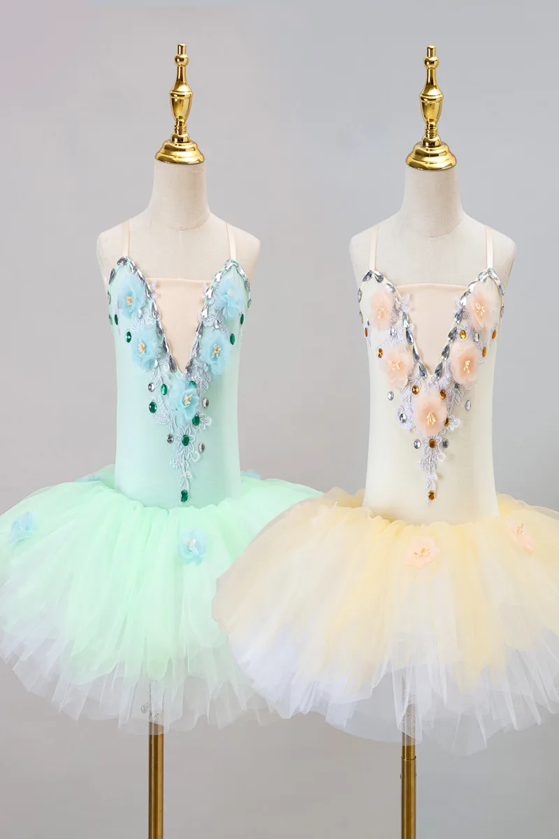 Tutu di balletto per ragazze bambini Performance Dancing Swan Lake Ballerina danza del ventre Tutu gonne vestito da balletto ragazze professionali