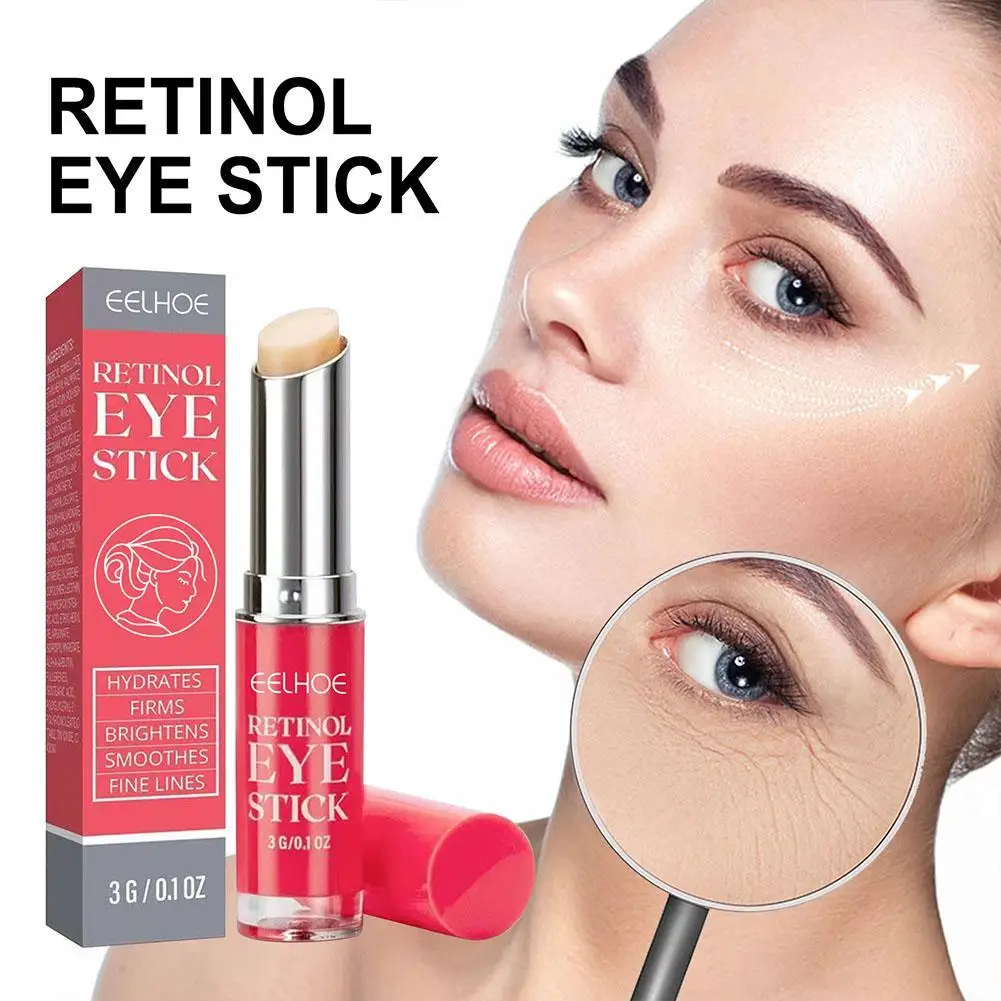 

Retinol Eye Cream Stick Fade Fine Lines Firming Lifting Eye Bags Remove Eye Dark Circles Moisturizing Hydrating Eye Skin Care