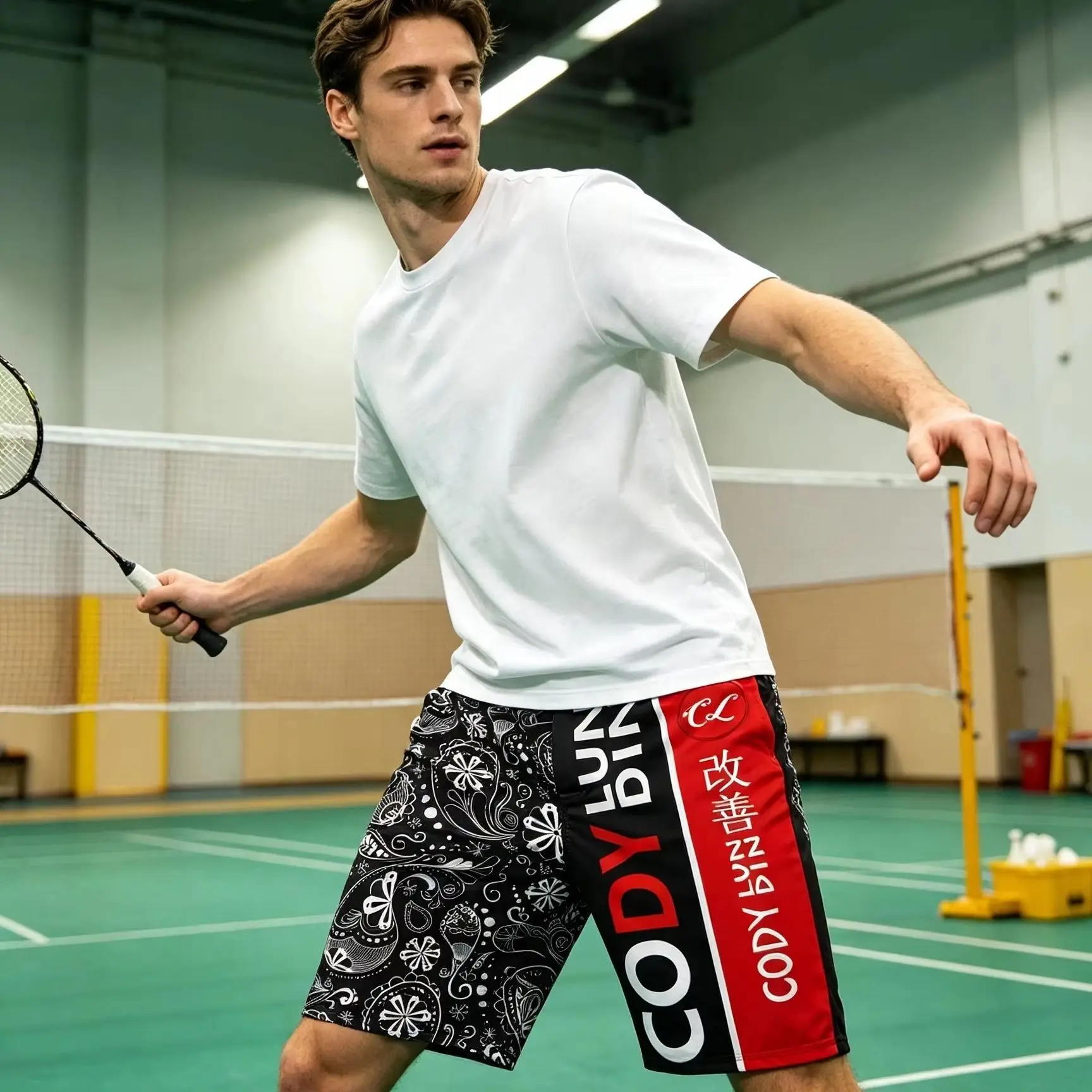 Cody Lundin Digital Printed Shorts For Cool Men's No Gi Jiu-jitsu Sports Shorts Gym MMA Kickboxing Club Fitness Training Trouse
