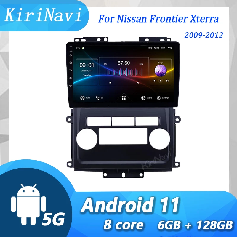 KiriNavi-Radio de coche Android 13 para Nissan Frontier Xterra 2009-2012, navegación GPS automática, Carplay estéreo, DVD, ESTÉREO