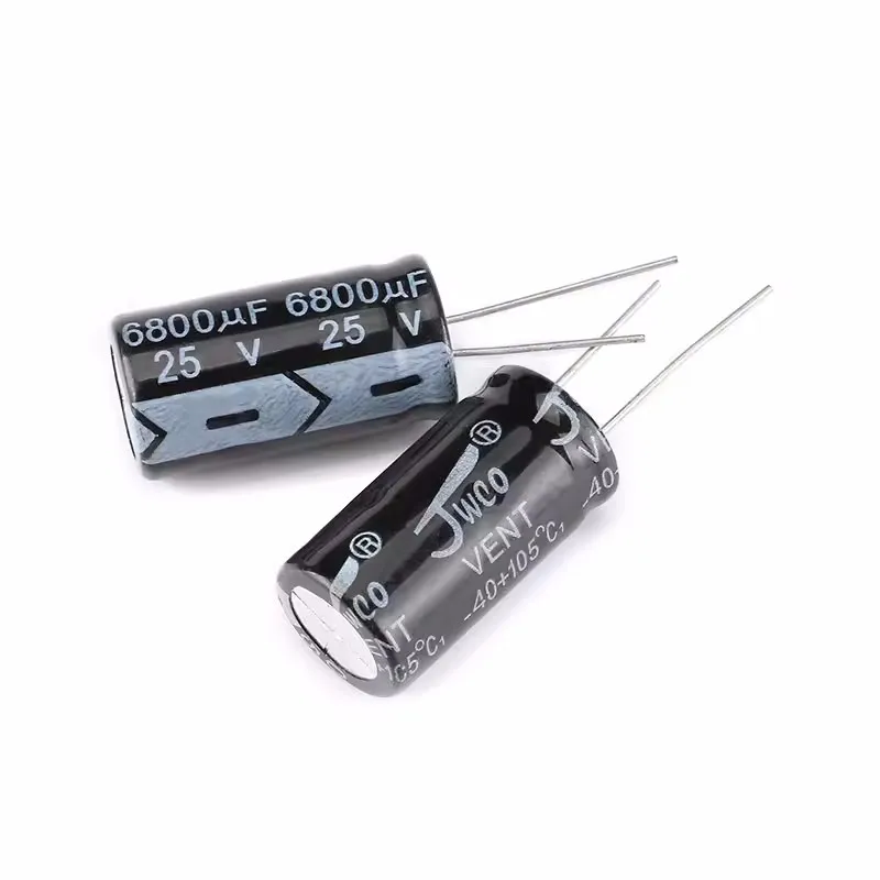 20PCS High quality Straight Insert Electrolytic Capacitor 25v 6800UF ±205 Volume 16*30MM