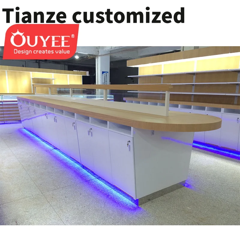 Customized-Customized Retail Modern Showroom Display Furniture Computer Shop Counter Design Display