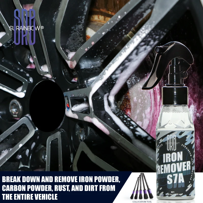 Iron Remover - Iron Out Fallout Rust Remover Spray for Car Detailing | Remove Iron Particles in Car Paint | Use Before Car Wash