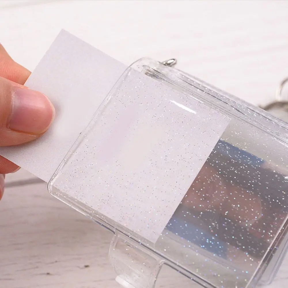 Gift Lover Mini Card Holder Pictures Storage Albums Pendant 1 2 Inch Card Book Keyring Photo Album Keychain Card Bag