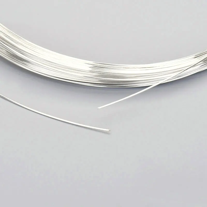 50cm/lot  Solid 925 Sterling Silver Wire for DIY Bracelet Necklace Earring Fine Jewelry Making  Findings&Components