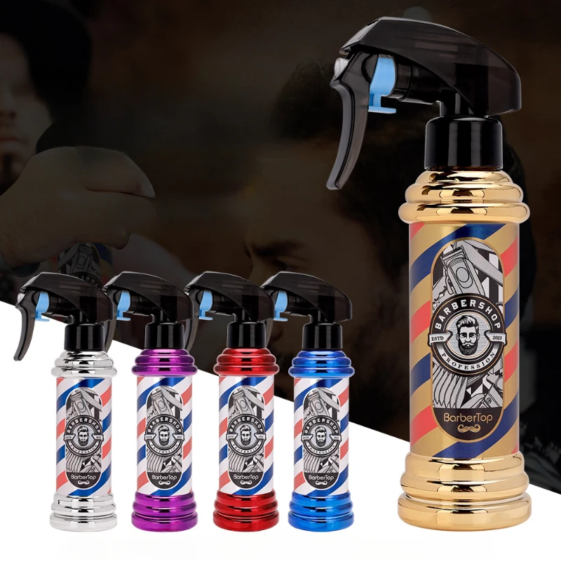 

1pcs retro spray pot hairdressing water kettle water turn lamp alcohol disinfection spray bottle barber shop oil head spray bott