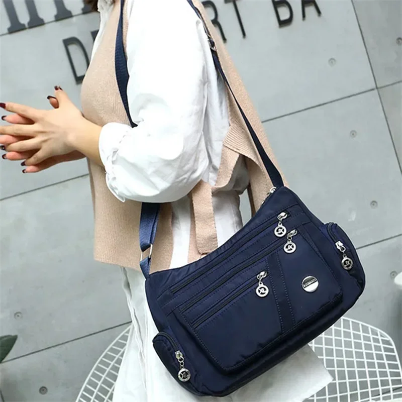 New Women Fashion Waterproof Nylon Oxford Crossbody Bag Shoulder Messenger Bag  High Quality Messenger Handbags Travel Wallet