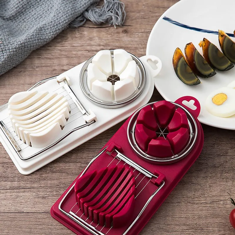 Egg Cutter, Lace Egg Slicers voor keuken, Fancy Cut Eggs, Gekookte Eieren Cutter, Egg Slicer, Egg Lace Cutter Mold Tool Lingjiong