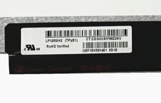 LP125WH2-TPB1 B125XTN02.0 HB125WX1-201 12.5'' Laptop LCD Screen EDP 30 Pins