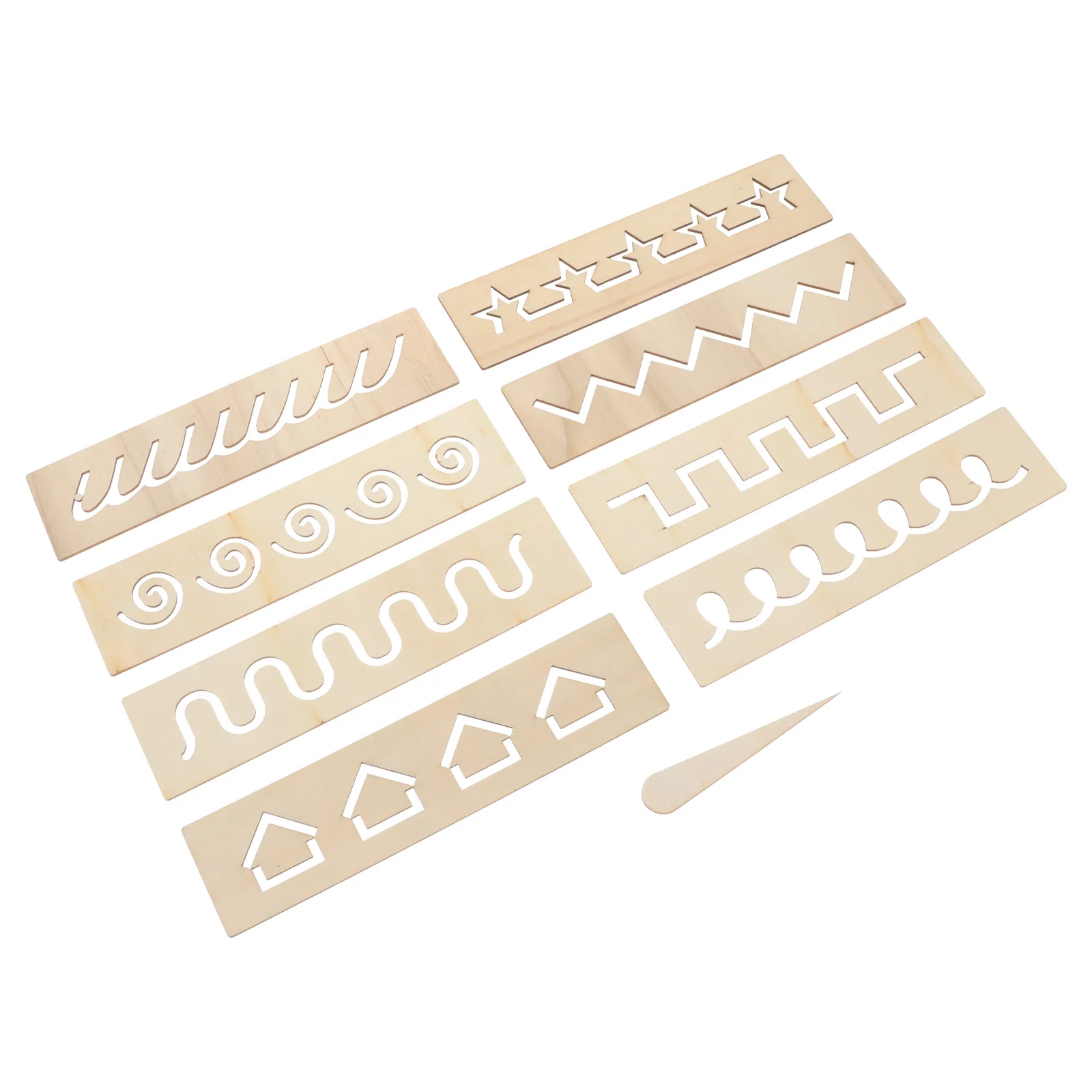 Educational Toys Wooden Exercise Board Kids Hollow Writing Number Learning Playthings Preschool