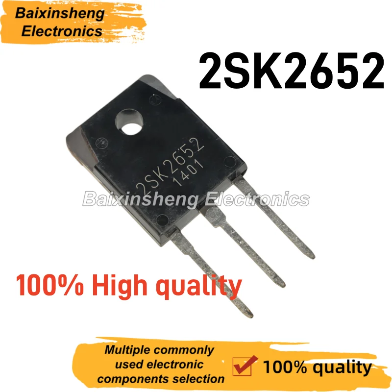 10PCS NEW 2SK2652 TO‑3P N‑Channel Power MOSFET Transistor K2652 800V 5A High Voltage Field Effect Tube