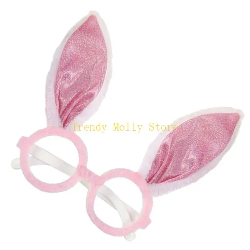 N5KB nouveauté Lunettes drôles Lunes Pâques Pâques Pâques Bunnies Oreilles Eyewear Adult Kid